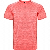 Camiseta Tecnica Jaspeada Austin Roly - Color Coral Fluor Vigore